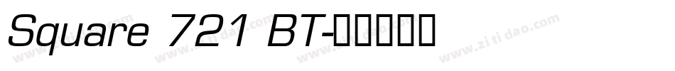 Square 721 BT字体转换